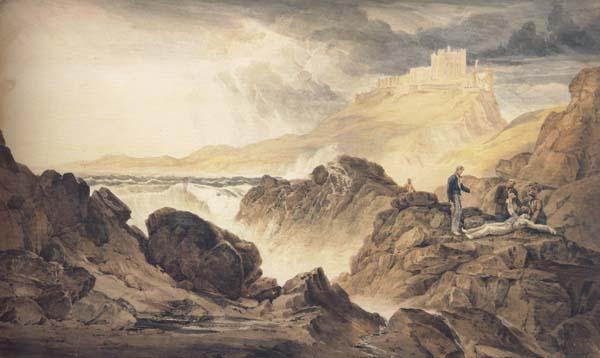 John Christian Schetky Bamborough Castle,Northumberland France oil painting art